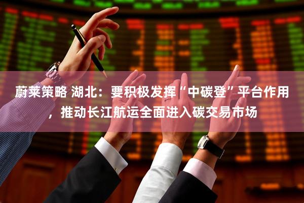 蔚莱策略 湖北：要积极发挥“中碳登”平台作用，推动长江航运全面进入碳交易市场